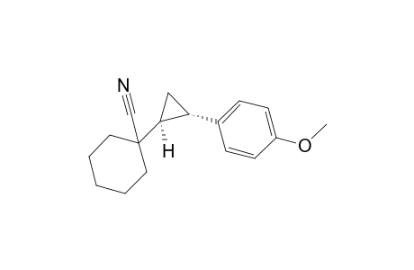 1-[(1S,2S)-2-(4-methoxyphenyl)cyclopropyl]cyclohexanecarbonitrile