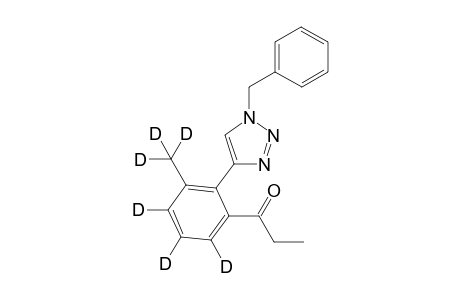 1-(2-(1-benzyl-1H-1,2,3-triazol-4-yl)-3-(methyl-d3)phenyl-4,5,6-d3)propan-1-one