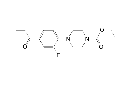 Ethyl 4-(2-fluoro-4-propionylphenyl)-1-piperazinecarboxylate