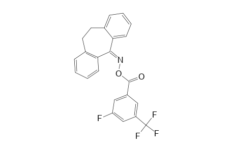 O-(3-FLUORO-5-TRIFLUOROMETHYL-BENZOYL)-5-OXIMINO-10,11-DIHYDRO-5H-DIBENZO-[A,D]-CYCLOHEPTENE