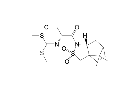 (2R)-N-{(2S)-2-{[bis(Methylthio)methylidene]amino}-3-chloropropan-1-oyl}-bornane-10,2-sultam