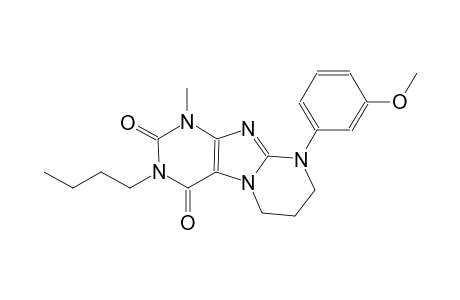 3-butyl-9-(3-methoxyphenyl)-1-methyl-6,7,8,9-tetrahydropyrimido[2,1-f]purine-2,4(1H,3H)-dione
