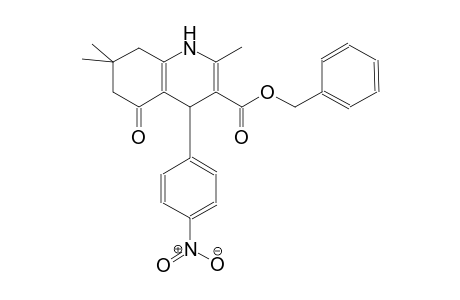 3-quinolinecarboxylic acid, 1,4,5,6,7,8-hexahydro-2,7,7-trimethyl-4-(4-nitrophenyl)-5-oxo-, phenylmethyl ester