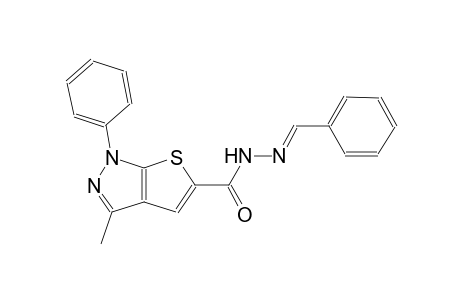 3-methyl-1-phenyl-N'-[(E)-phenylmethylidene]-1H-thieno[2,3-c]pyrazole-5-carbohydrazide