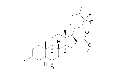 (22R)-23,23-Difluoro-22-methoxymethoxy-24,24-dimethyl-5.alpha.-cholane-3.alpha.,6.alpha.-diol