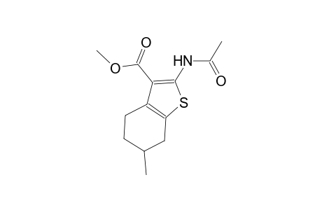 methyl 2-(acetylamino)-6-methyl-4,5,6,7-tetrahydro-1-benzothiophene-3-carboxylate