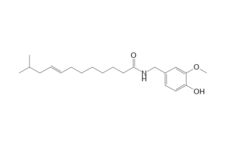 (E)-N-(4-Hydroxy-3-methoxybenzyl)-11-methyl-8-dodecenamide (Trishomocapsaicin I)