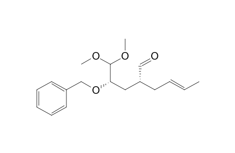 (2R,4S)-(E)-4-(Benzyloxy)-2-(but-2-enyl)-5,5-dimethoxypentanal