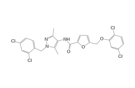 N-[1-(2,4-dichlorobenzyl)-3,5-dimethyl-1H-pyrazol-4-yl]-5-[(2,5-dichlorophenoxy)methyl]-2-furamide