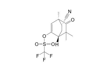 (1S*,4R*,7R*)-1,3,3-Trimethyl-5-trifluoromethanesulfonyloxy-7-cyanobicyclo[2.2.2]oct-5-en-2-one