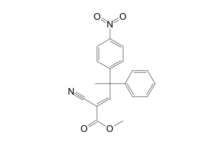 2-Pentenoic acid, 2-cyano-4-(4-nitrophenyl)-4-phenyl-, methyl ester, (E)-