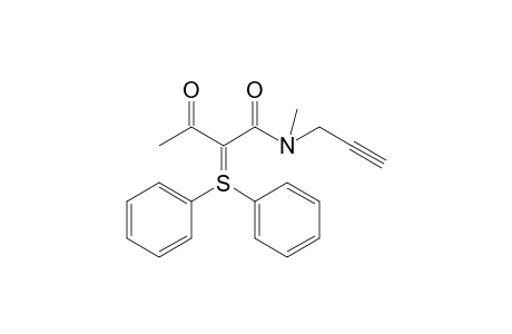 N-Methyl-2-(diphenylsulfuranylidene)-3-oxo-N-(prop-2-yn-1-yl)butanamide