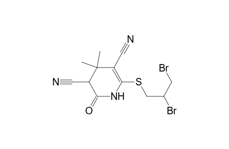 6-(2,3-Dibromopropylsulfanyl)-4,4-dimethyl-2-oxo-1,2,3,4-tetrahydropyridine-3,5-dicarbonitrile