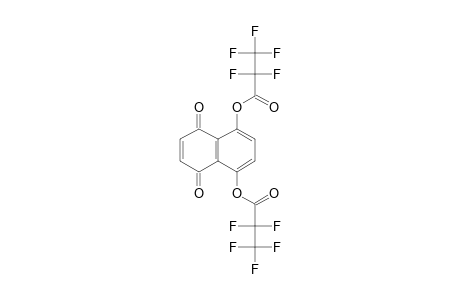 5,8-Dihydroxy-1,4-naphthoquinone, bis(pentafluoropropionate)