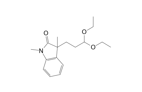2,3-Dihydro-1,3-dimethyl-3-(3',3'-diethoxypropyl)-1H-indol-2-one