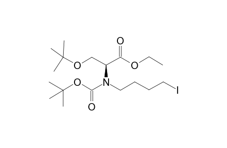(S)-O-(tert-Buthyl)-N-(3-iodobutyl)-N-(tert-butoxycarbonyl)serine ethyl ester
