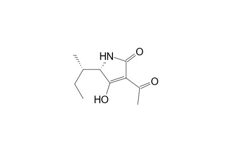 2H-pyrrol-2-one, 3-acetyl-1,5-dihydro-4-hydroxy-5-((1S)-1-methylpropyl)-, (5S)-