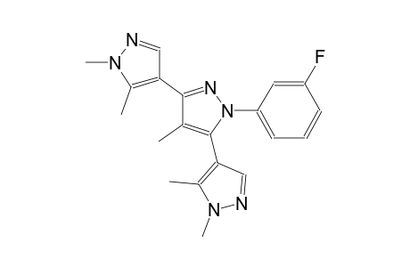 1'-(3-fluorophenyl)-1,1'',4',5,5''-pentamethyl-1H,1'H,1''H-4,3':5',4''-terpyrazole