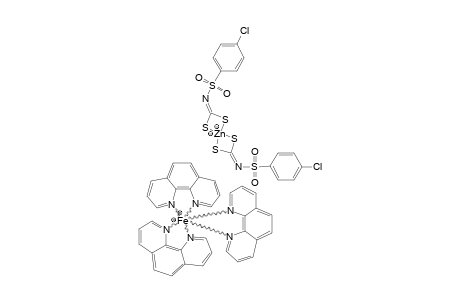 [FE(PHEN)3][ZN(4-CLC6H4SO2N=CS2)2];TRIS-(1,10-PHENANTHROLINE)-IRON(II)-BIS-(4-CHLOROPHENYL-SULFONYLDITHIOCARBIMATE)-ZINCATE(II)