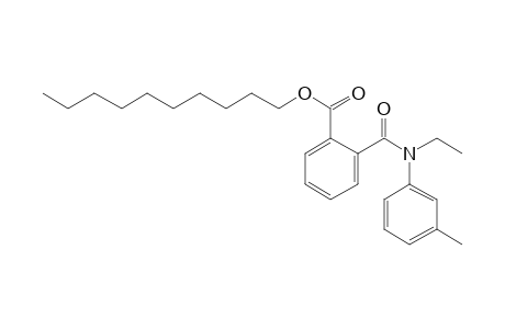 Phthalic acid, monoamide, N-ethyl-N-(3-methylphenyl)-, decyl ester