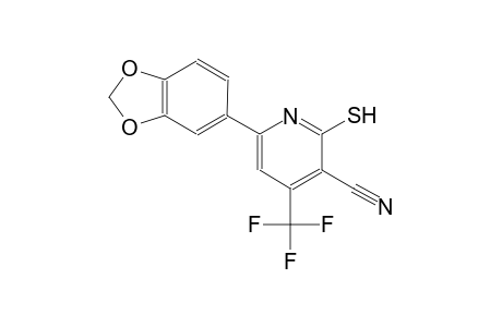 6-(1,3-benzodioxol-5-yl)-2-sulfanylidene-4-(trifluoromethyl)-1H-pyridine-3-carbonitrile