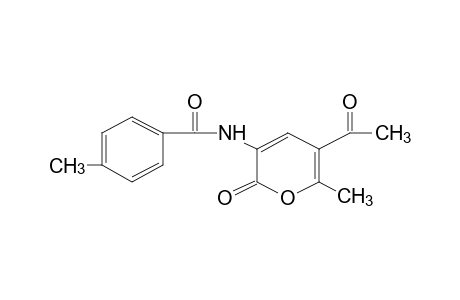 N-(5-ACETYL-6-METHYL-2-OXO-2H-PYRAN-3-YL)-p-TOLUAMIDE