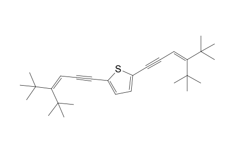 2,5-Bis(4-tert-butyl-5,5-dimethylhex-3-en-1-ynyl)thiophene