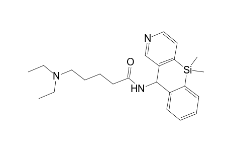 5-(Diethylamino)-N-(5,5-dimethyl-5,10-dihydro[1]benzosilino[3,2-c]pyridin-10-yl)pentanamide