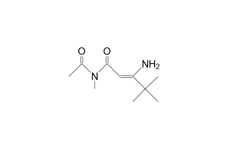 (Z)-N-Acetyl-3-amino-4,4,N-trimethyl-pent-2-enamide
