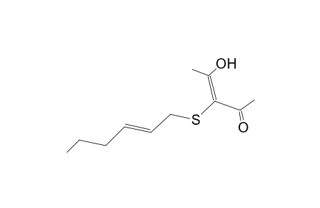 3-(Hex-2'-enylthio)pentane-2,4-dione