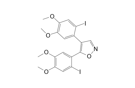 4,5-bis(2-iodanyl-4,5-dimethoxy-phenyl)-1,2-oxazole