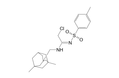2-Chloranyl-N'-[(3,5-dimethyl-1-adamantyl)methyl]-N-(4-methylphenyl)sulfonyl-ethanimidamide