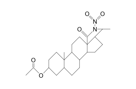 (20S)-N-Nitro-18-oxo-18,20-epimino-5a-pregnan-3b-yl acetate