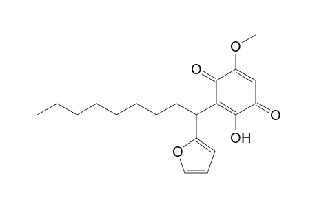 2,5-Cyclohexadiene-1,4-dione, 3-[1-(2-furanyl)nonyl]-2-hydroxy-5-methoxy-