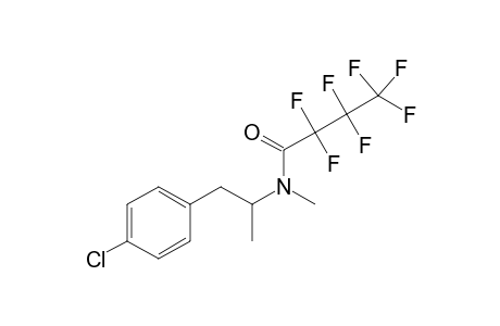 4-Chloromethamphetamine HFBA derivative