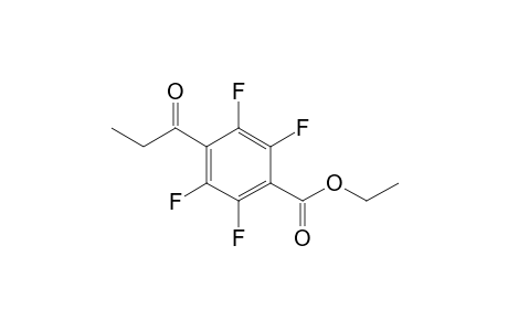 Ethyl 2,3,5,6-tetrafluoro-4-(1-oxopropyl)benzoate