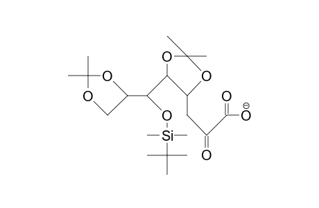 3-Deoxy-4,5:7,8-di-O-isopropylidene-6-tert-butyldimethylsilyloxy-D-manno-2-octulosonic acid, anion