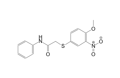 acetamide, 2-[(4-methoxy-3-nitrophenyl)thio]-N-phenyl-