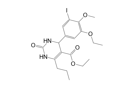 ethyl 4-(3-ethoxy-5-iodo-4-methoxyphenyl)-2-oxo-6-propyl-1,2,3,4-tetrahydro-5-pyrimidinecarboxylate