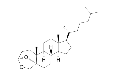 A-Homo-4-oxacholestane, 3,5-epoxy-, (3.alpha.,5.alpha.)-