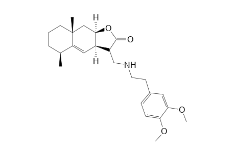 Benzo[f]benzofuran-2(3H)-one, 3-[[[2-(3,4-dimethoxyphenyl)ethyl]amino]methyl]-3a,5,6,7,8,8a,9,9a-octahydro-5,8a-dimethyl-