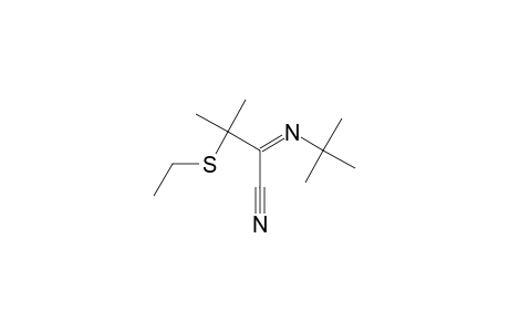 2-Methyl-N-t-butyl-2-ethylthiopropanimidoyl cyanide