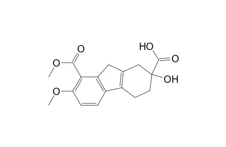 2-Hydroxy-7-methoxy-8-methoxycarbonyl-1,3,4,9-tetrahydrofluorene-2-carboxylic acid