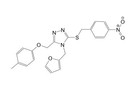 4-(2-furylmethyl)-3-[(4-methylphenoxy)methyl]-5-[(4-nitrobenzyl)sulfanyl]-4H-1,2,4-triazole
