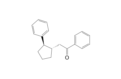 trans-1-(2-Oxo-2-phenylethyl)-2-phenylcyclopentane