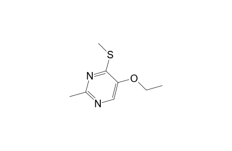 Pyrimidine, 5-ethoxy-2-methyl-4-(methylthio)-