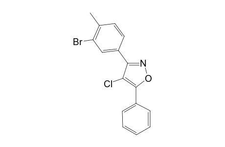 3-(3-Bromo-4-methylphenyl)-4-chloro-5-phenylisoxazole