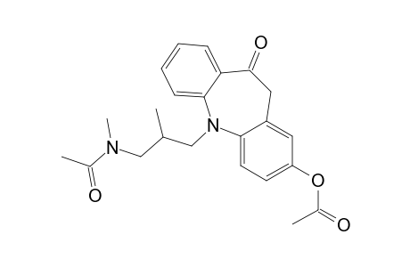 5-[3'-(N-acetyl-N-methylamino)-2'-methylpropyl]-10-oxo-2-acetoxy-10,11-dihydro-5H-dibenz[b,f]azepine