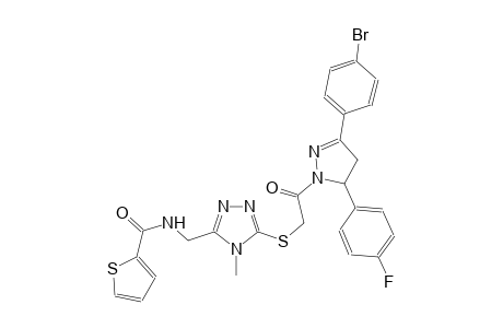 2-thiophenecarboxamide, N-[[5-[[2-[3-(4-bromophenyl)-5-(4-fluorophenyl)-4,5-dihydro-1H-pyrazol-1-yl]-2-oxoethyl]thio]-4-methyl-4H-1,2,4-triazol-3-yl]methyl]-