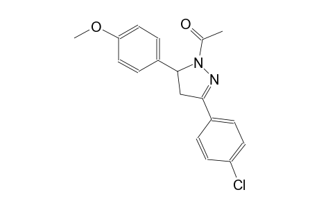 1-acetyl-3-(4-chlorophenyl)-5-(4-methoxyphenyl)-4,5-dihydro-1H-pyrazole